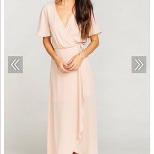 Show me your mini dusty blush bridesmaid dress